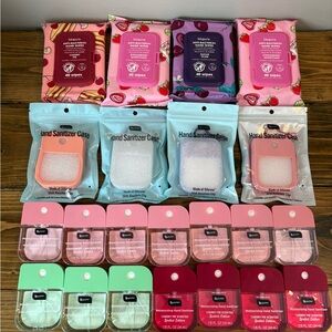 Colorful Hand Sanitizer and Wipes Set